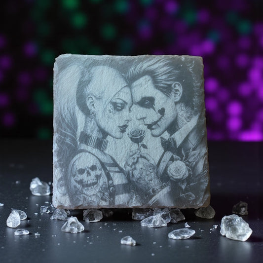 Joker Laser Engraved Slate Coasters