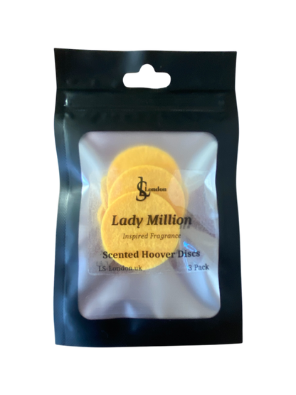 Lady Million Inspired Scented Vacuum Hoover Discs