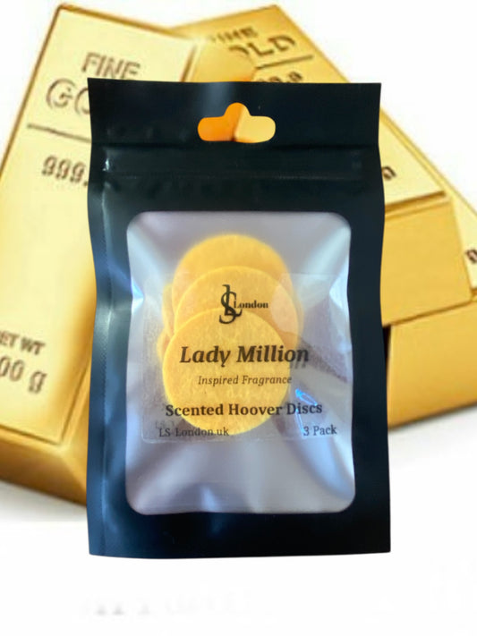 Lady Million Inspired Scented Vacuum Hoover Discs
