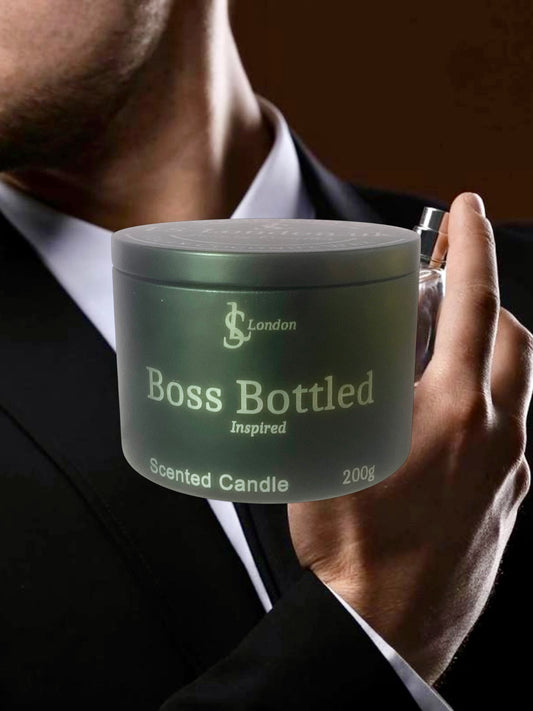 Boss Bottled Inspired Luxury Scented Candle Tin 200g