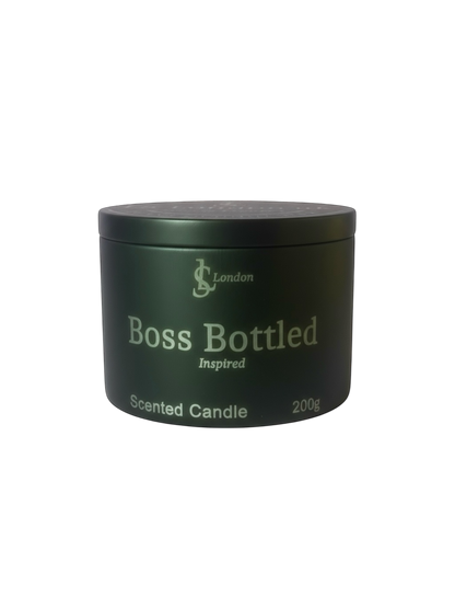Boss Bottled Inspired Luxury Scented Candle Tin 200g