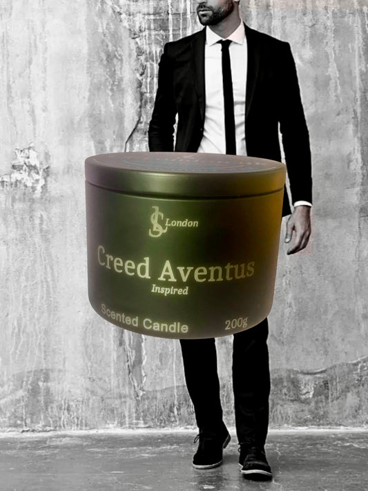 Creed Aventus Inspired Luxury Scented Candle Tin 200g