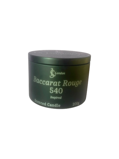 Baccarat Rouge 540 Inspired Luxury Scented Candle Tin 200g