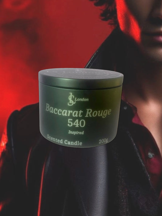 Baccarat Rouge 540 Inspired Luxury Scented Candle Tin 200g