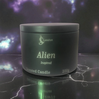 Alien Inspired Luxury Scented Candle Tin 200g