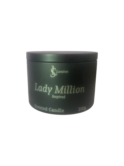Lady Million Inspired Luxury Scented Candle Tin 200g
