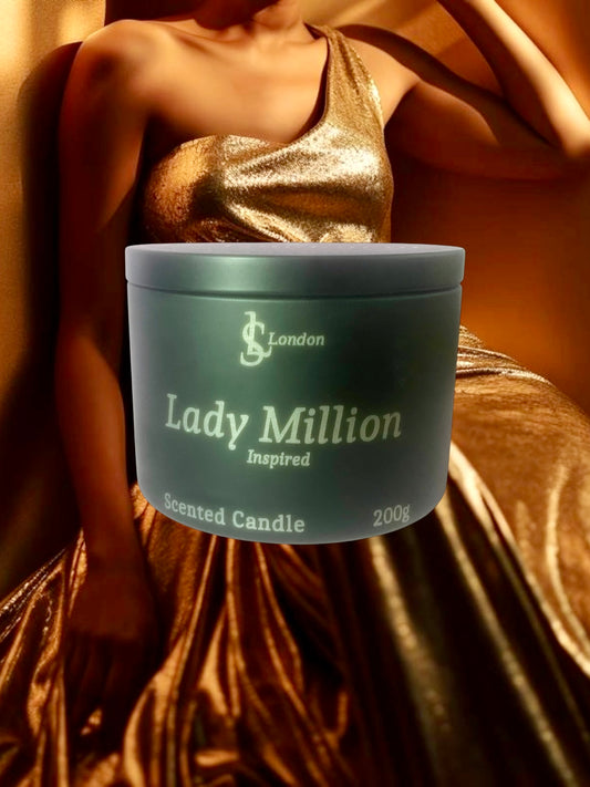 Lady Million Inspired Luxury Scented Candle Tin 200g
