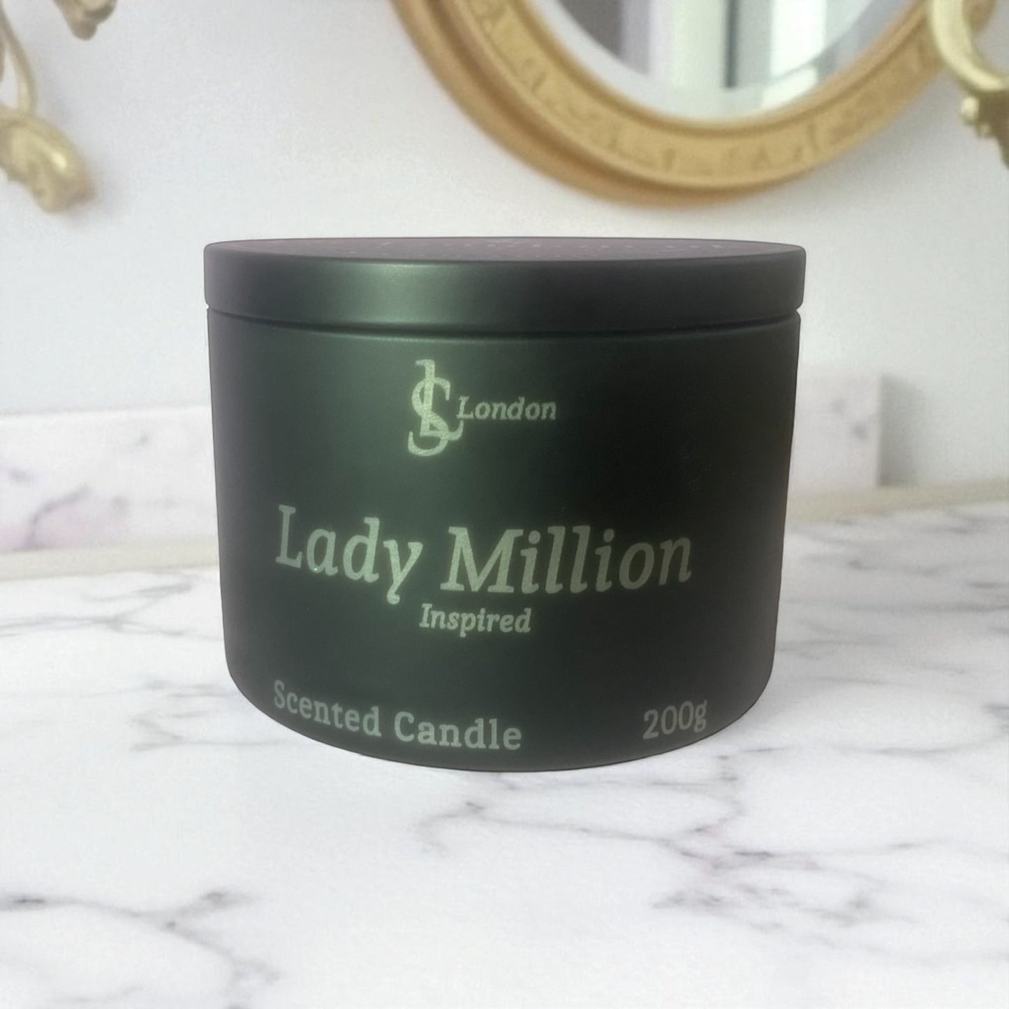 Lady Million Inspired Luxury Scented Candle Tin 200g