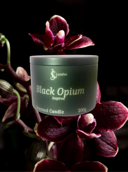 Black Opium Inspired Luxury Scented Candle Tin 200g