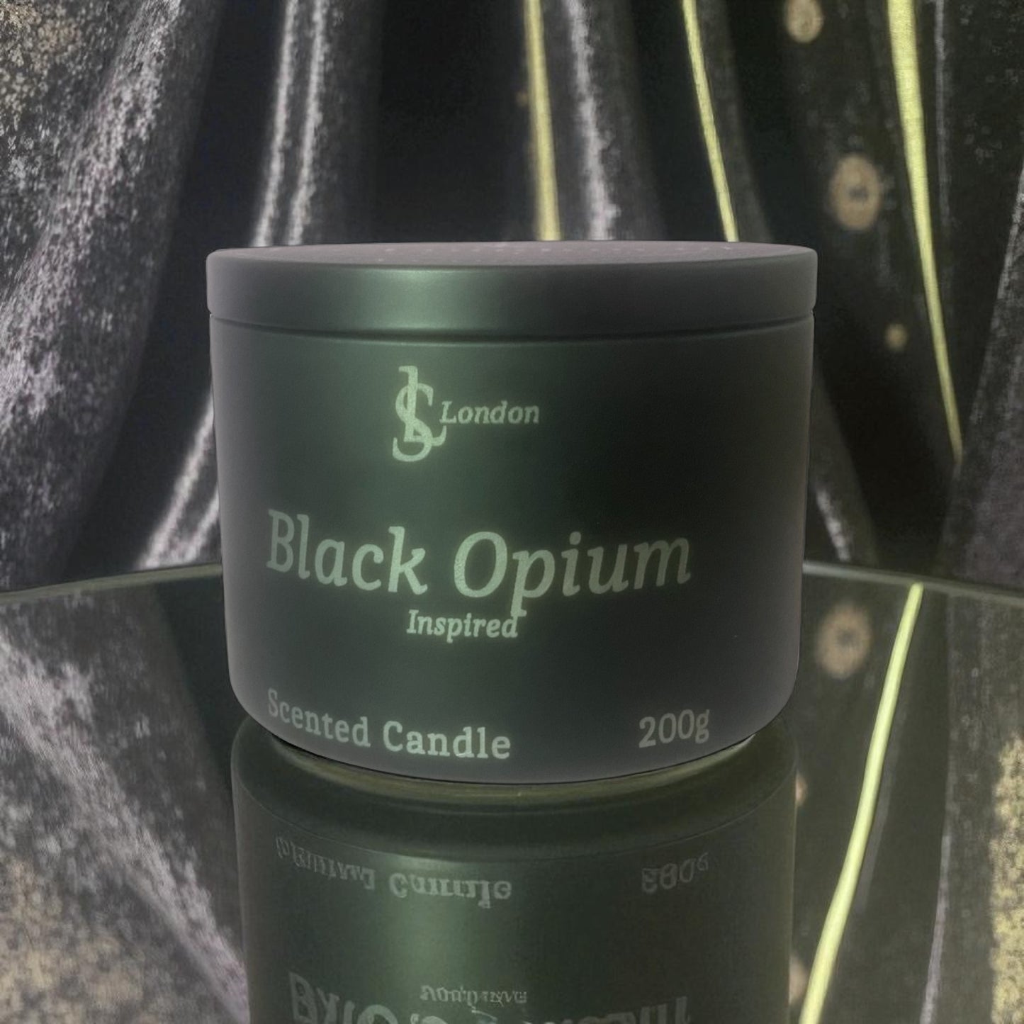 Black Opium Inspired Luxury Scented Candle Tin 200g
