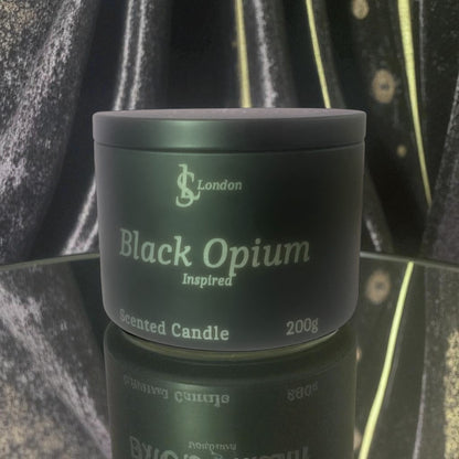 Black Opium Inspired Luxury Scented Candle Tin 200g
