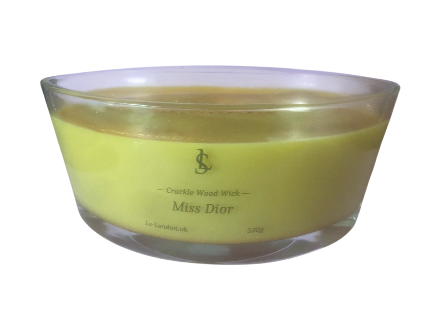 Miss Dior Large Ellipse 520g Crackle Wood Wick Candle