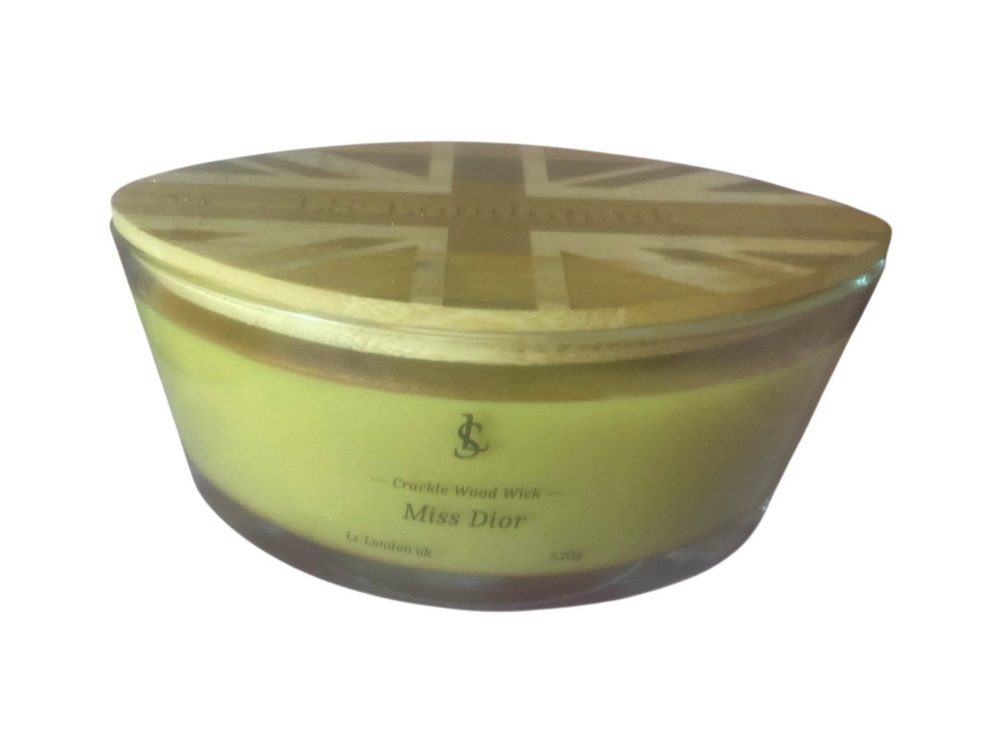 Miss Dior Large Ellipse 520g Crackle Wood Wick Candle