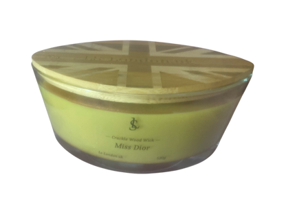 Miss Dior Large Ellipse 520g Crackle Wood Wick Candle