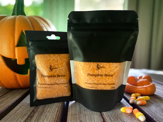 Pumpkin Brew, Halloween Inspired Scented Simmering Crystals (Sizzlers)