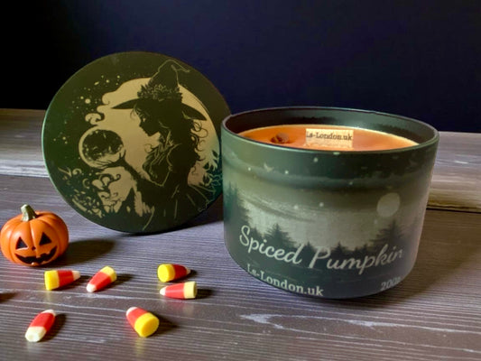 Spiced Pumpkin Scented Limited Edition Halloween Container Candle 200g