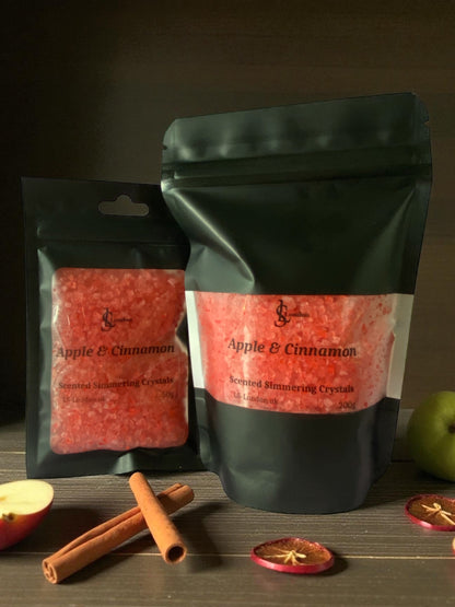 Apple & Cinnamon, Scented Simmering Crystals (Sizzlers)
