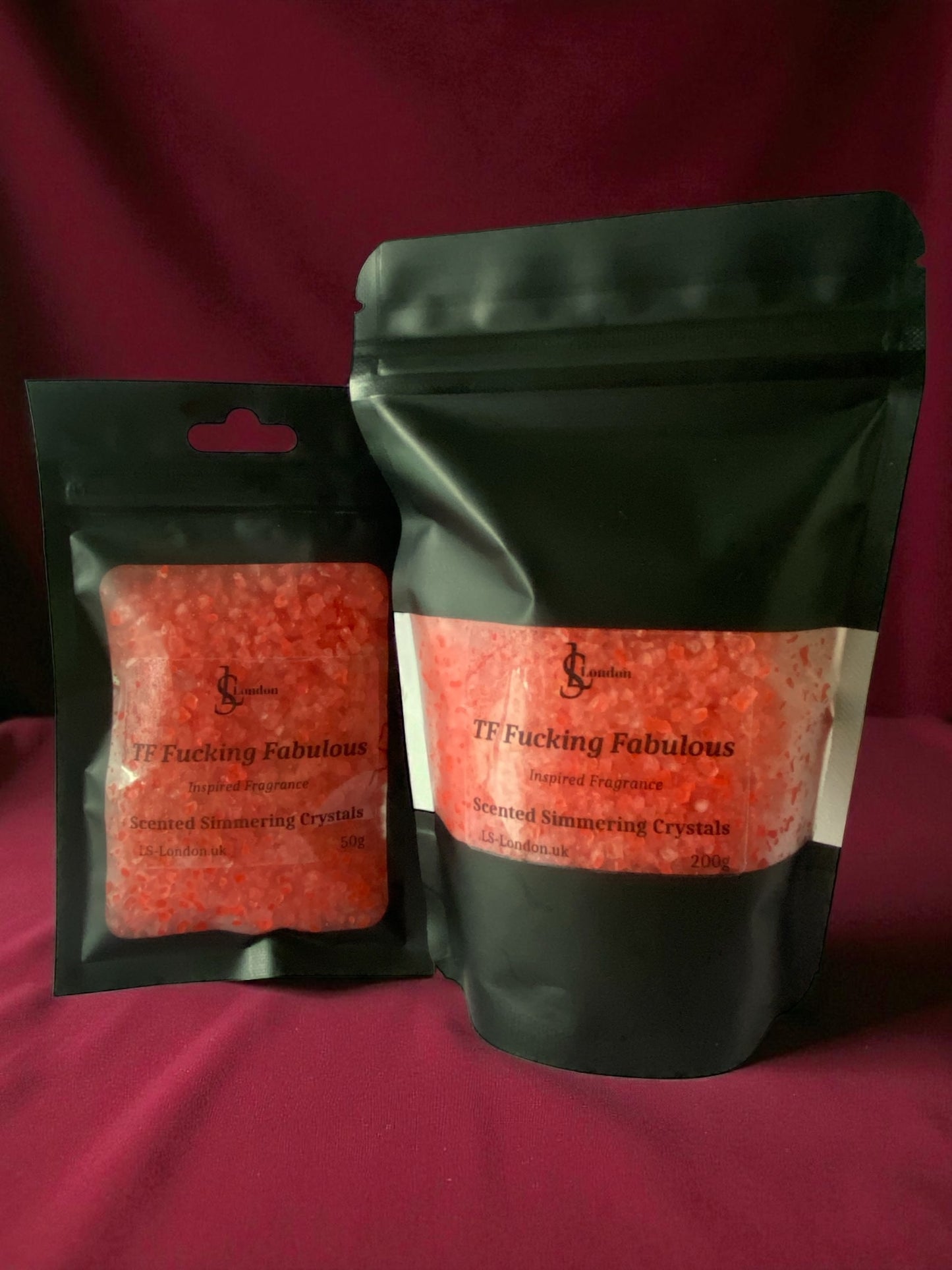 TF Fucking Fabulous Inspired, Scented Simmering Crystals (Sizzlers)