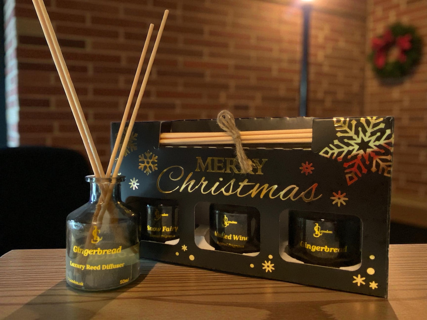 Female Designer Inspired Fragrance, Luxury Christmas Gift Set of 3 x 50g Reed Diffusers