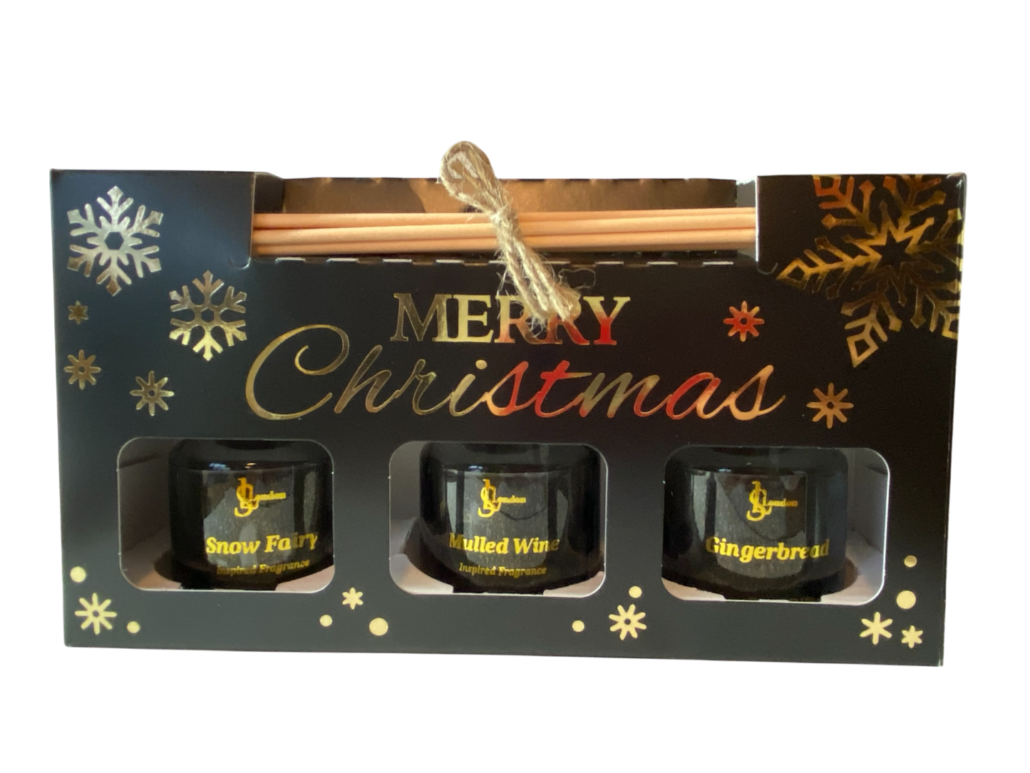 Female Designer Inspired Fragrance, Luxury Christmas Gift Set of 3 x 50g Reed Diffusers