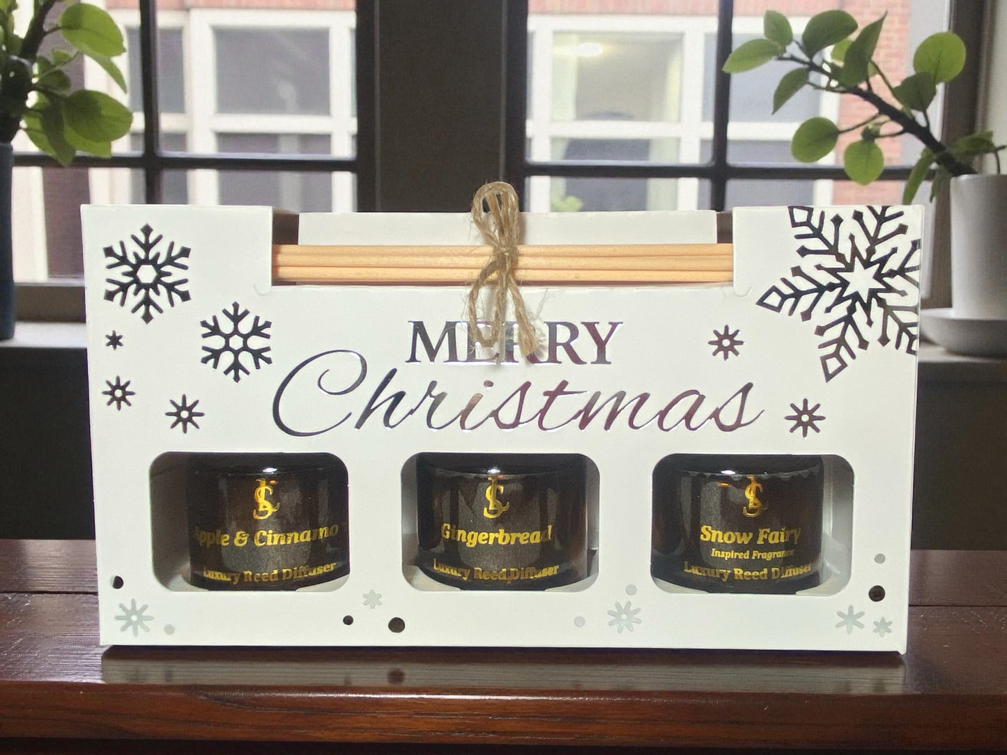 Female Designer Inspired Fragrance, Luxury Christmas Gift Set of 3 x 50g Reed Diffusers