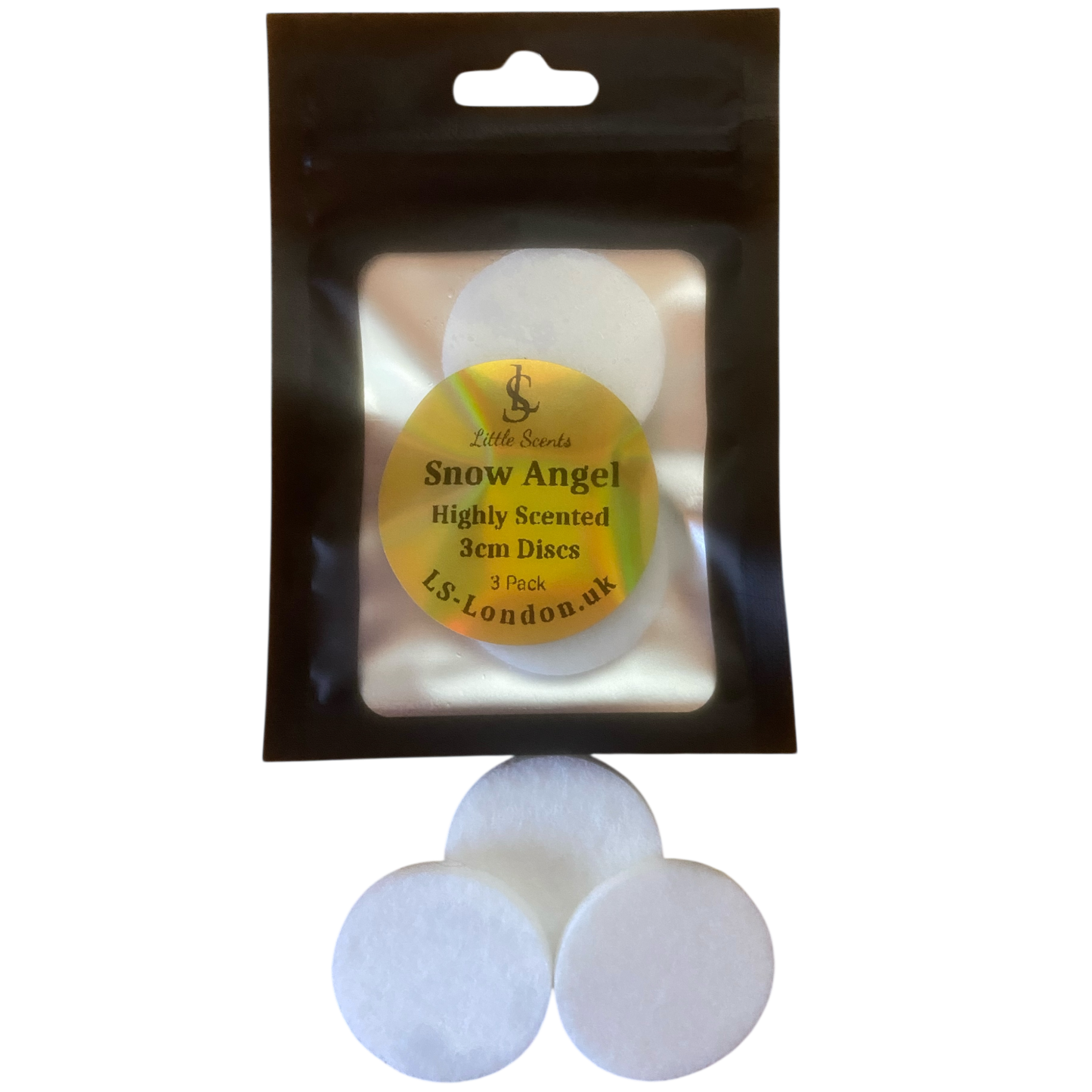 The Ultimate Snow Angel Bundle | 2 Packs x3 highly Scented Hoover Discs + Bin Diffuser/Air Freshener | 200g Sizzlers + 5ml Scent Booster & 2 Freshie bags | 200g Luxury Woodwick Candle Tin