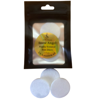 The Ultimate Snow Angel Bundle | 2 Packs x3 highly Scented Hoover Discs + Bin Diffuser/Air Freshener | 200g Sizzlers + 5ml Scent Booster & 2 Freshie bags | 200g Luxury Woodwick Candle Tin