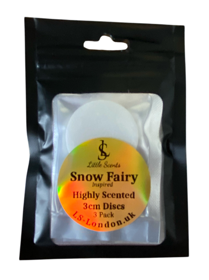 Pack of 'Snow Fairy' highly scented 3cm discs 