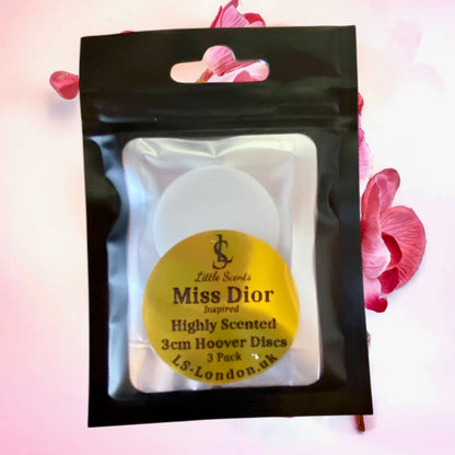 Miss Dior (Inspired) Scented Vacuum Hoover Discs x3 Individually Sealed