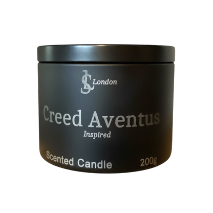 Creed Aventus Inspired Luxury Scented Candle Tin 200g