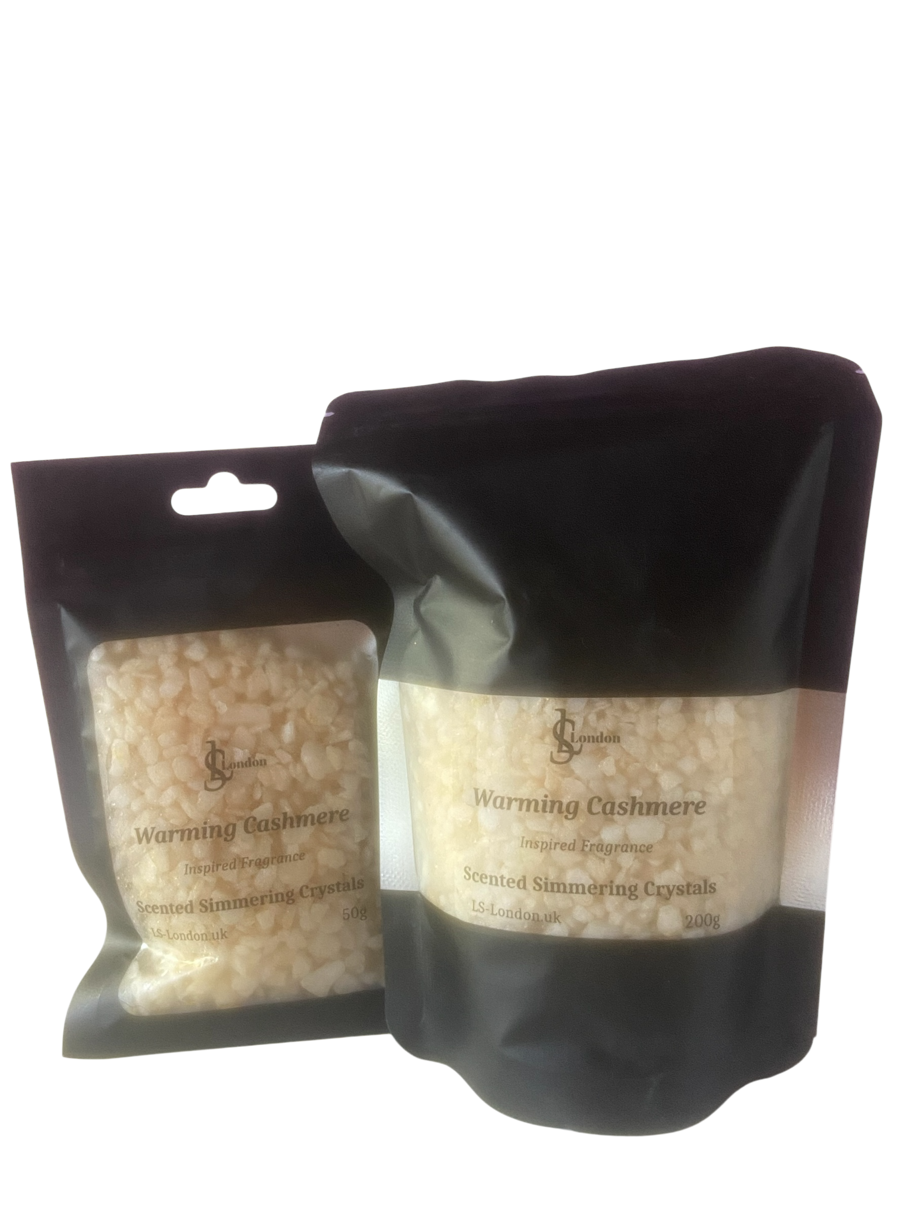 Warming Cashmere sizzlers 200g and 50g packs