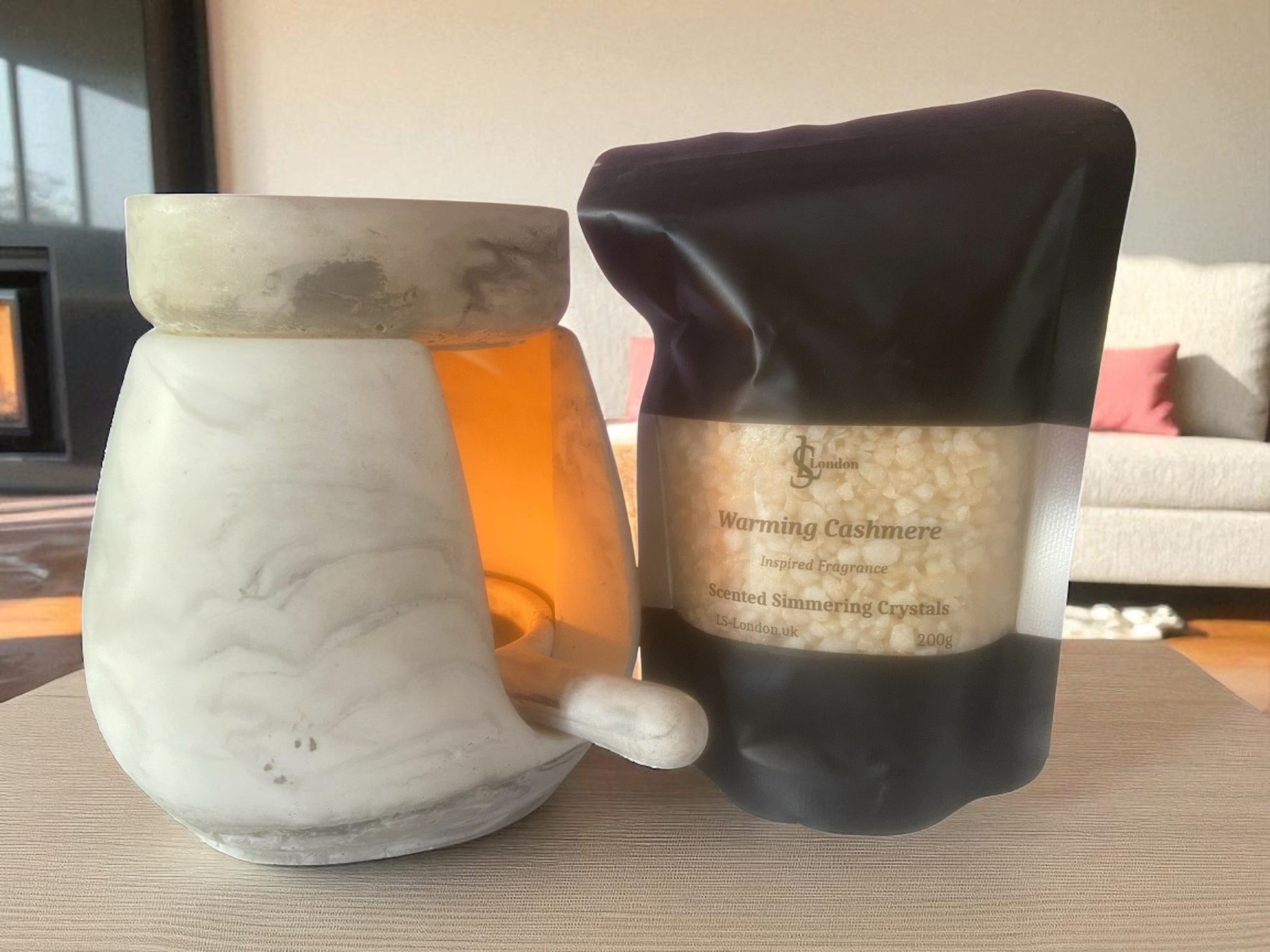 Warming Cashmere sizzlers 200g and oil burner