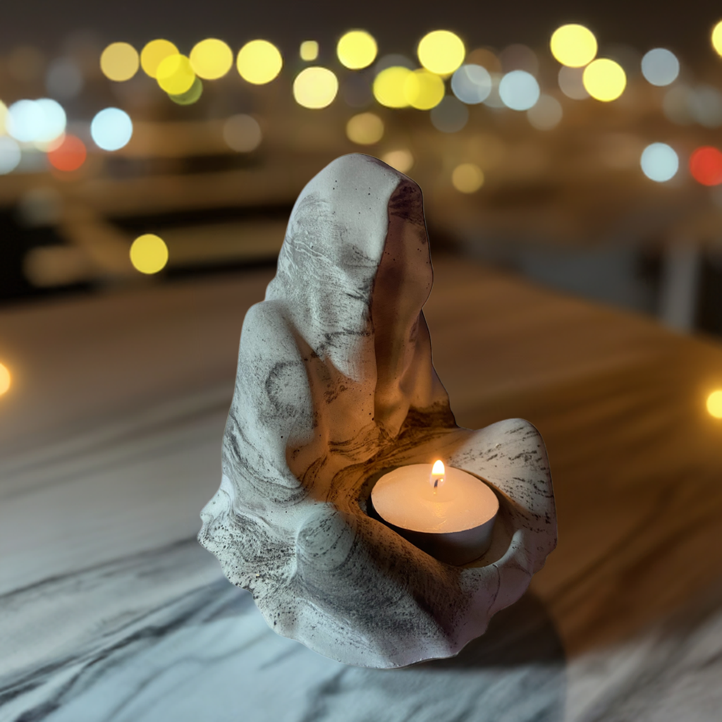 LS Design 158 Hooded Monk Tea Light Holder