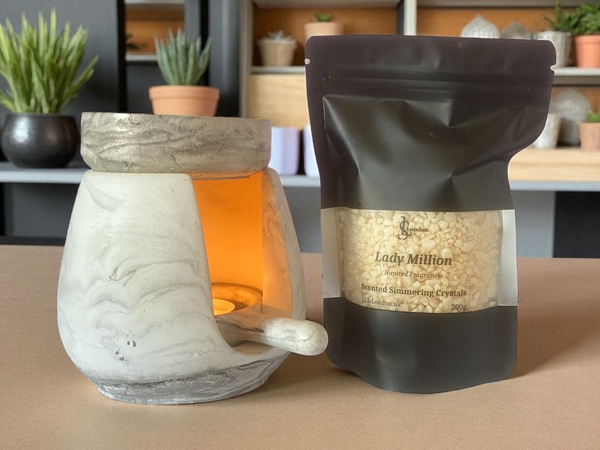 inspired by Lady Million sizzlers 200g and oil burner
