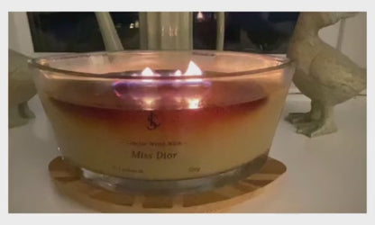 Miss Dior Large Ellipse 520g Crackle Wood Wick Candle